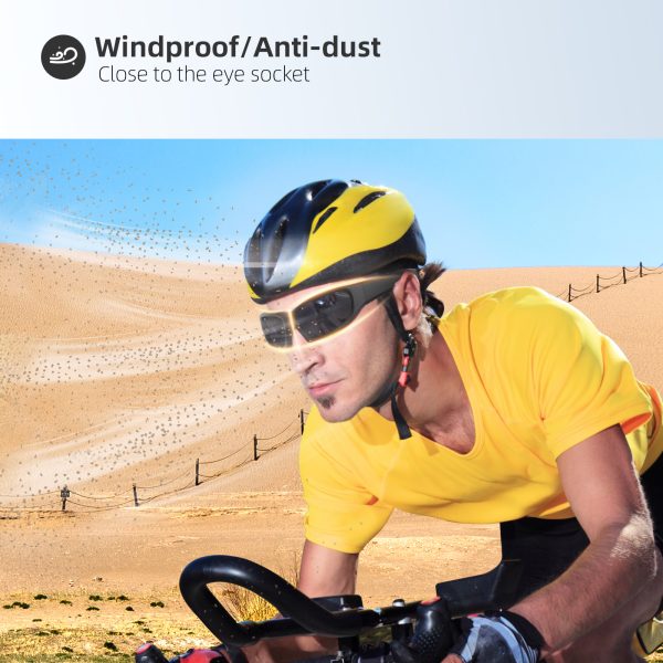 Bluetooth sunglasses Safety Headphones for cycling sports work with Open-Ear Audio Unisex,