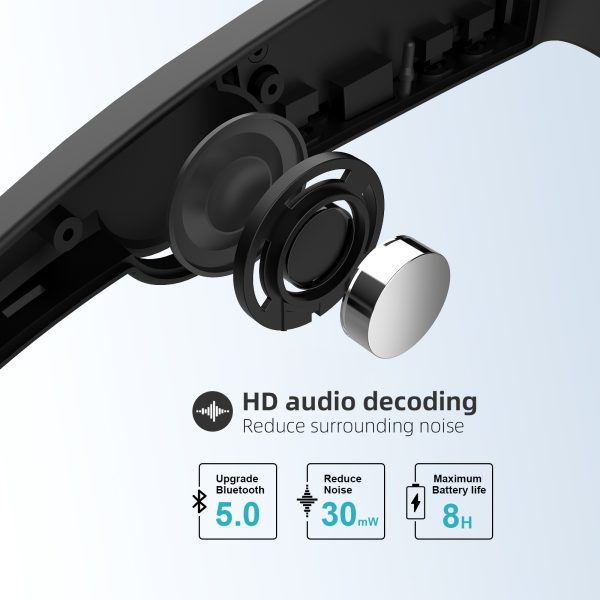 Bluetooth sunglasses Safety Headphones for cycling sports work with Open-Ear Audio Unisex,